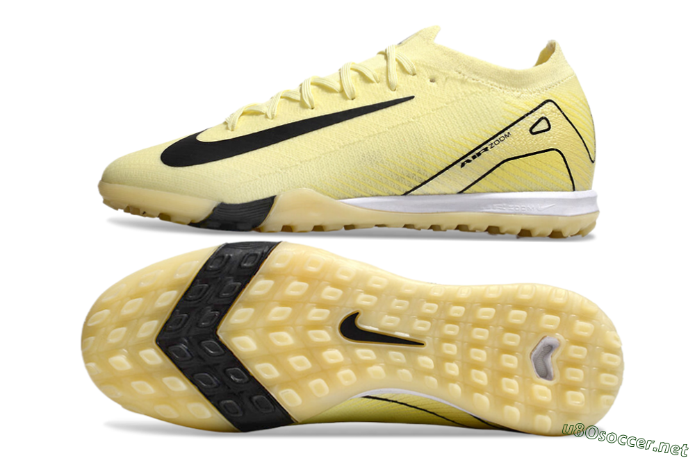 Unisex Nike Air Zoom Mercurial Vapor 16 Elite TF Football Shoes - Yellow/Black/White 1