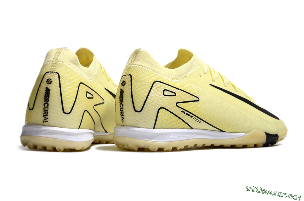 Unisex Nike Air Zoom Mercurial Vapor 16 Elite TF Football Shoes - Yellow/Black/White 6