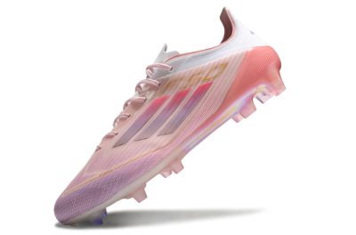 Men's Adidas F50 Elite FG Football Boots - Pink/White/Gold