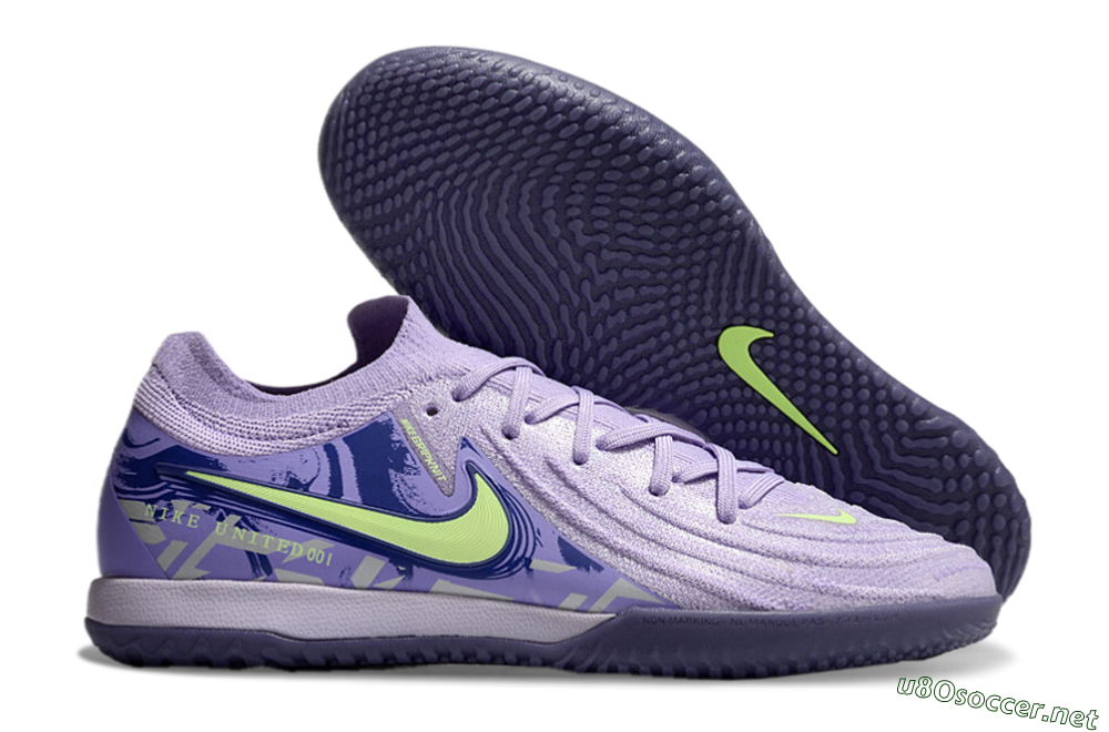 Men's Nike Phantom GX 2 Elite IC Football Shoes - Purple/Yellow/White 2