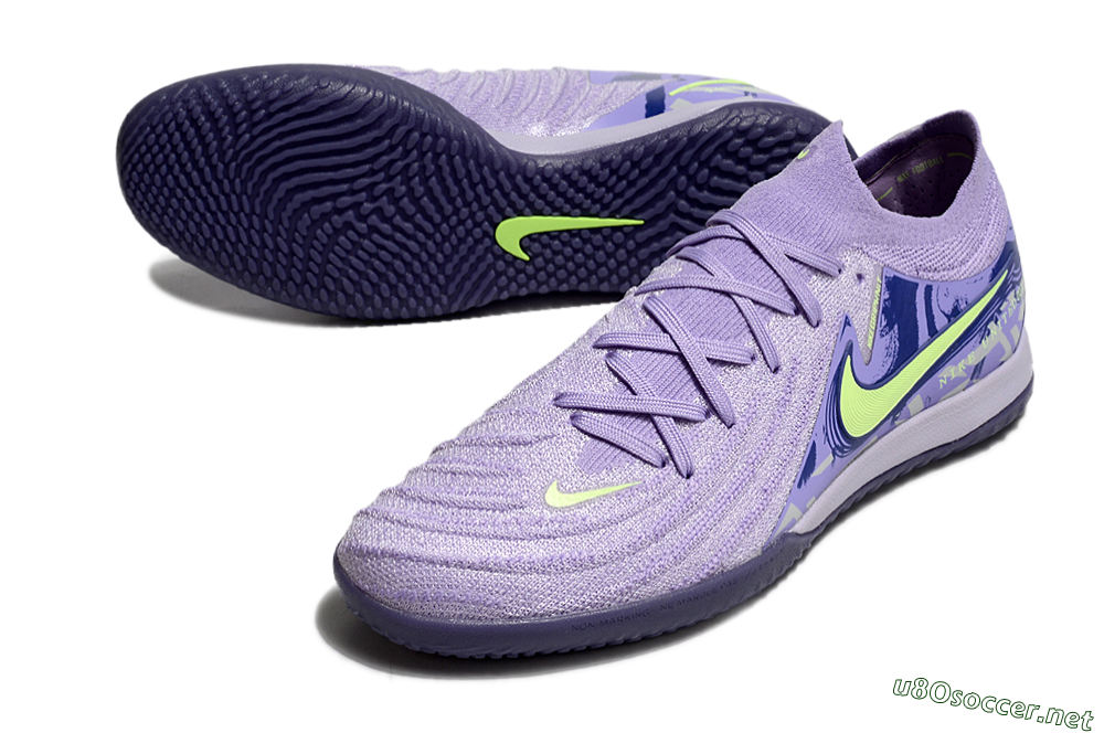 Men's Nike Phantom GX 2 Elite IC Football Shoes - Purple/Yellow/White 3