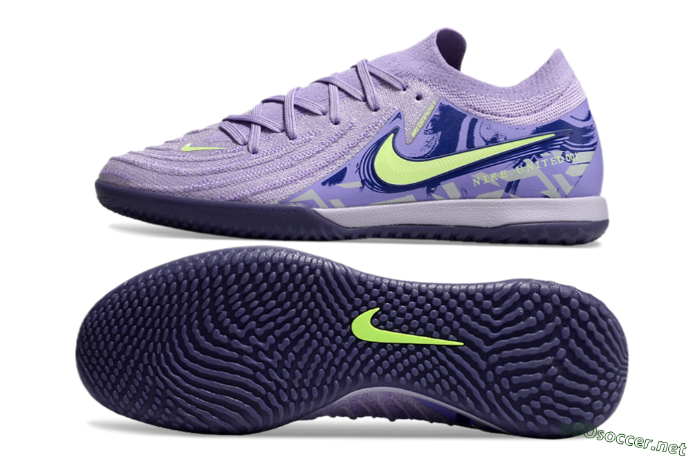Men's Nike Phantom GX 2 Elite IC Football Shoes - Purple/Yellow/White 1