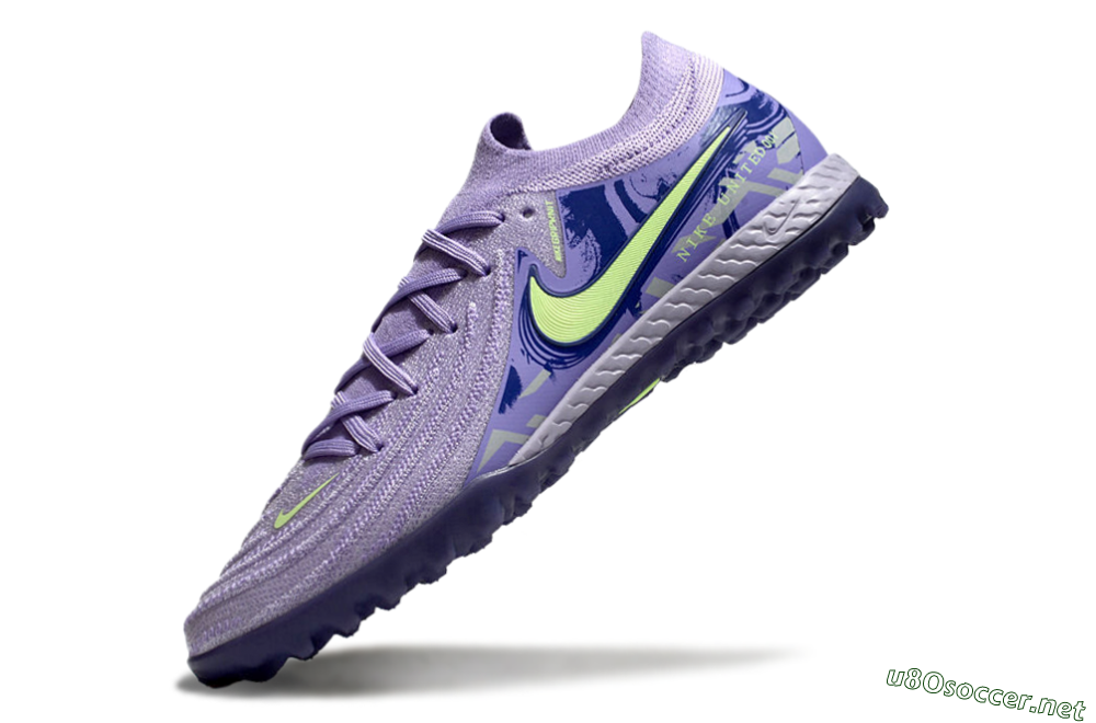 Men's Nike Phantom GX 2 Elite TF Football Shoes - Purple/Yellow/White 5