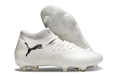 Men's Puma Future 8 Ultimate FG Football Boots - White/Silver/Black