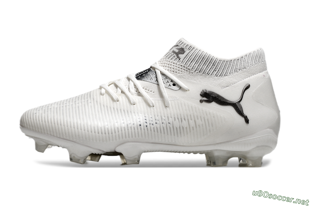 Men's Puma Future 8 Ultimate FG Football Boots - White/Silver/Black 0