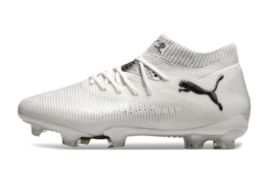 Men's Puma Future 8 Ultimate FG Football Boots - White/Silver/Black