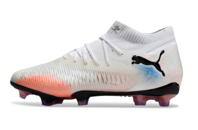Men's Puma Future 8 Ultimate FG Football Boots - White/Pink/Blue
