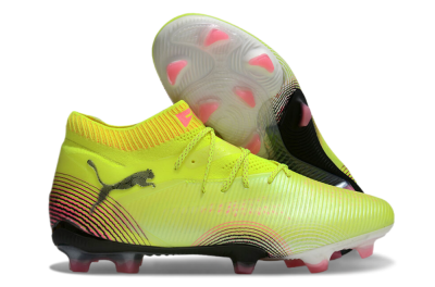 Men's Puma Future 8 Ultimate FG Football Boots - Yellow/Black/Pink