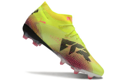 Men's Puma Future 8 Ultimate FG Football Boots - Yellow/Black/Pink