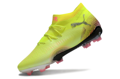 Men's Puma Future 8 Ultimate FG Football Boots - Yellow/Black/Pink
