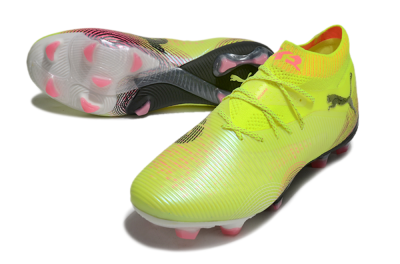 Men's Puma Future 8 Ultimate FG Football Boots - Yellow/Black/Pink