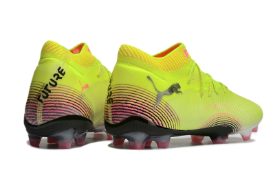 Men's Puma Future 8 Ultimate FG Football Boots - Yellow/Black/Pink