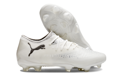 Men's Puma Future 8 Ultimate FG Football Boots - White/Silver/Black