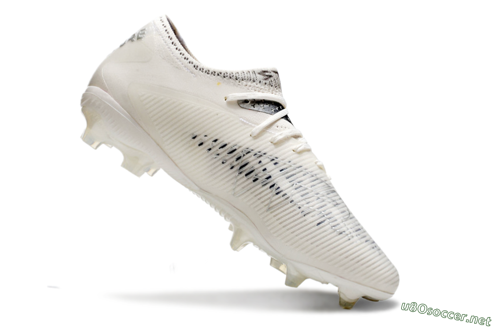 Men's Puma Future 8 Ultimate FG Football Boots - White/Silver/Black 4