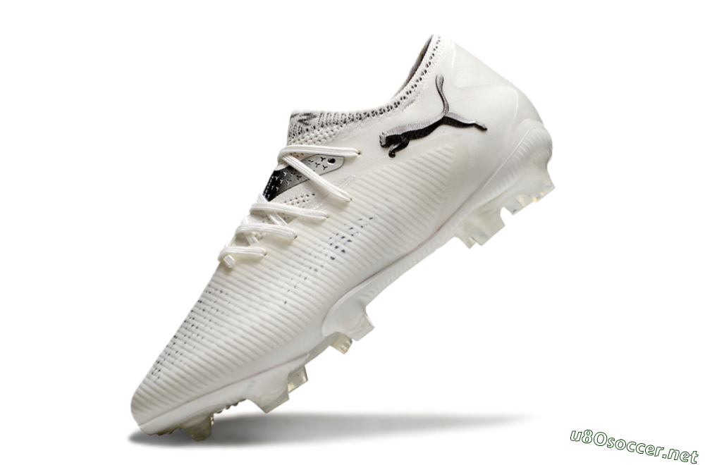 Men's Puma Future 8 Ultimate FG Football Boots - White/Silver/Black 5