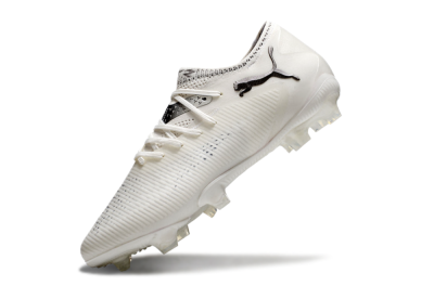 Men's Puma Future 8 Ultimate FG Football Boots - White/Silver/Black