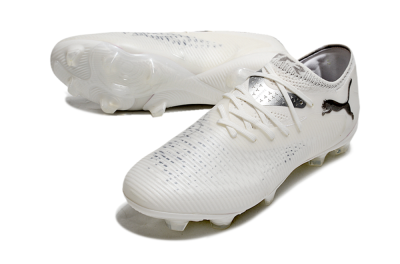 Men's Puma Future 8 Ultimate FG Football Boots - White/Silver/Black