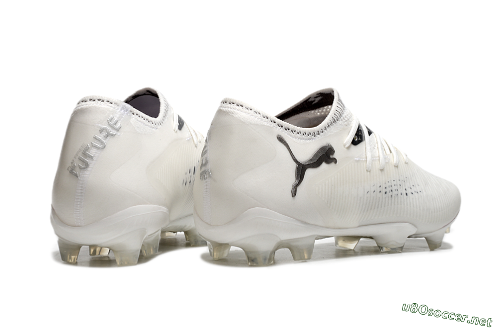 Men's Puma Future 8 Ultimate FG Football Boots - White/Silver/Black 6