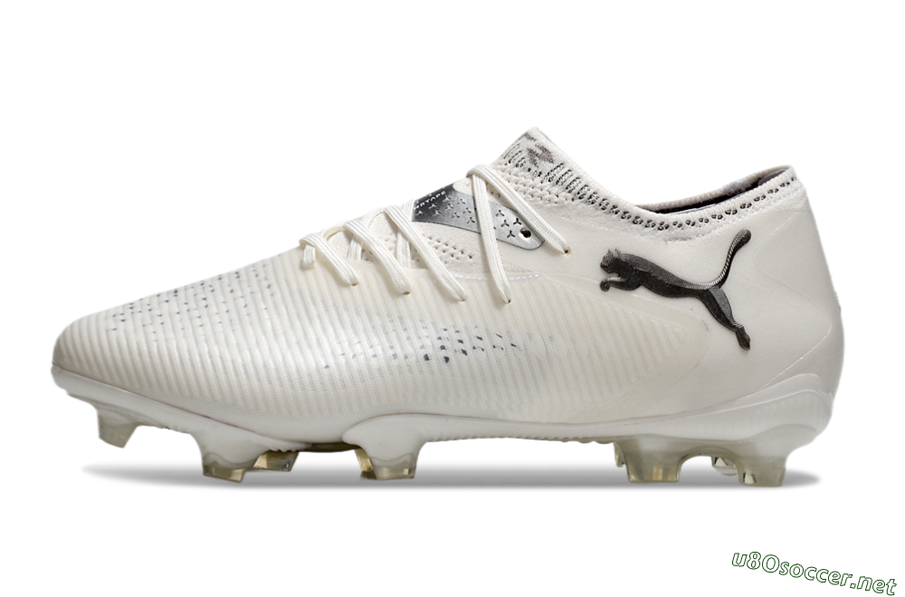 Men's Puma Future 8 Ultimate FG Football Boots - White/Silver/Black 0