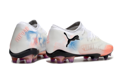 Men's Puma Future 8 Ultimate FG Football Boots - White/Pink/Blue