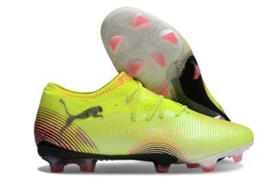 Men's Puma Future 8 Ultimate FG Football Boots - Yellow/Black/Pink