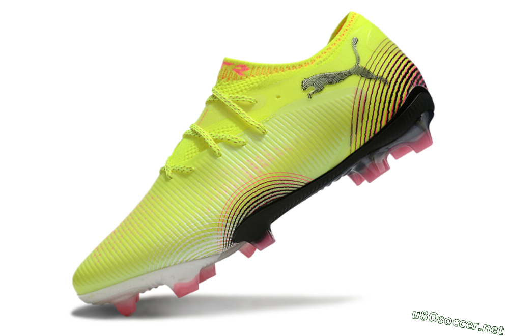 Men's Puma Future 8 Ultimate FG Football Boots - Yellow/Black/Pink 5