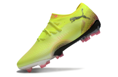 Men's Puma Future 8 Ultimate FG Football Boots - Yellow/Black/Pink