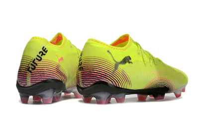 Men's Puma Future 8 Ultimate FG Football Boots - Yellow/Black/Pink