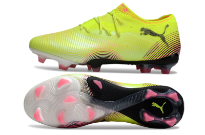 Men's Puma Future 8 Ultimate FG Football Boots - Yellow/Black/Pink