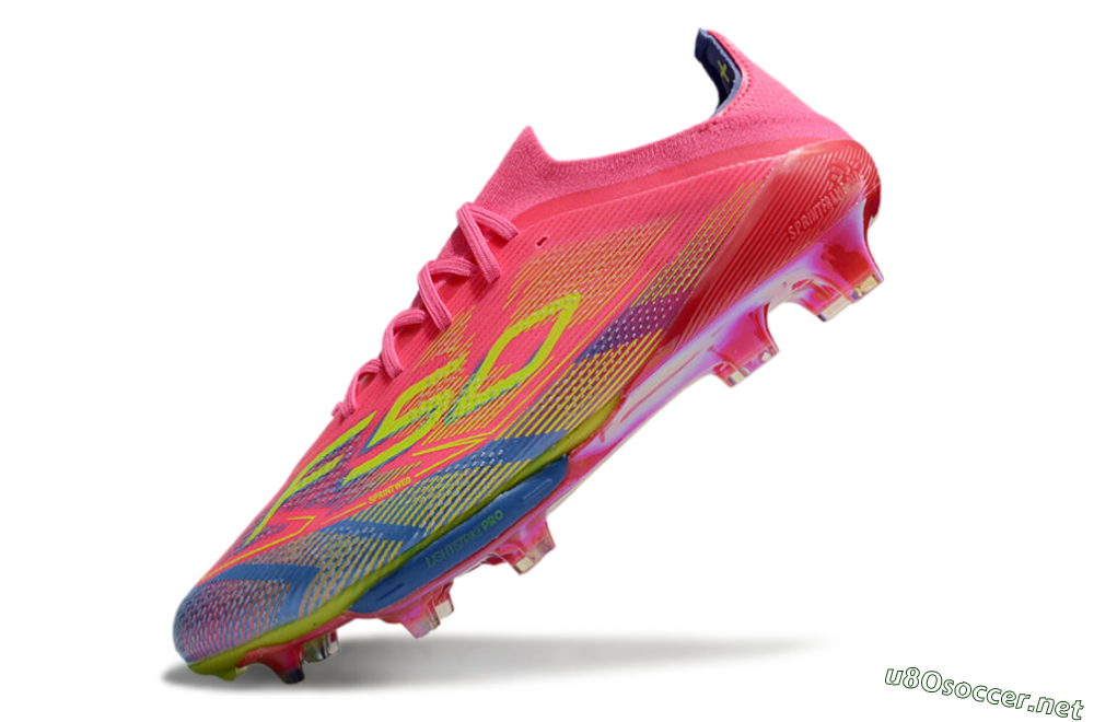 Men's Adidas F50 Lightstrike Pro Elite FG Football Boots - Red/Yellow/Blue 5