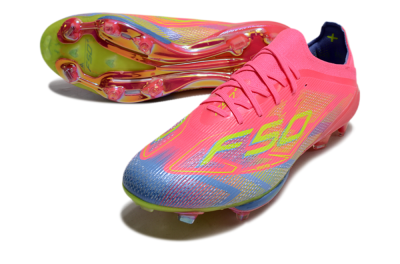 Men's Adidas F50 Lightstrike Pro Elite FG Football Boots - Red/Yellow/Blue