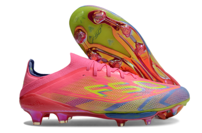 Men's Adidas F50 Lightstrike Pro Elite FG Football Boots - Red/Yellow/Blue