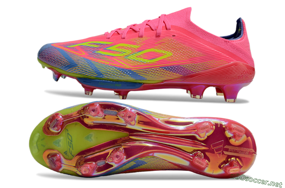 Men's Adidas F50 Lightstrike Pro Elite FG Football Boots - Red/Yellow/Blue 1