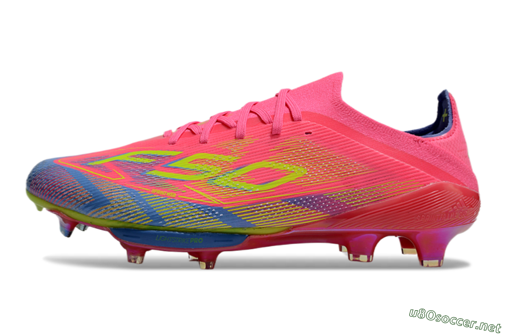 Men's Adidas F50 Lightstrike Pro Elite FG Football Boots - Red/Yellow/Blue 0