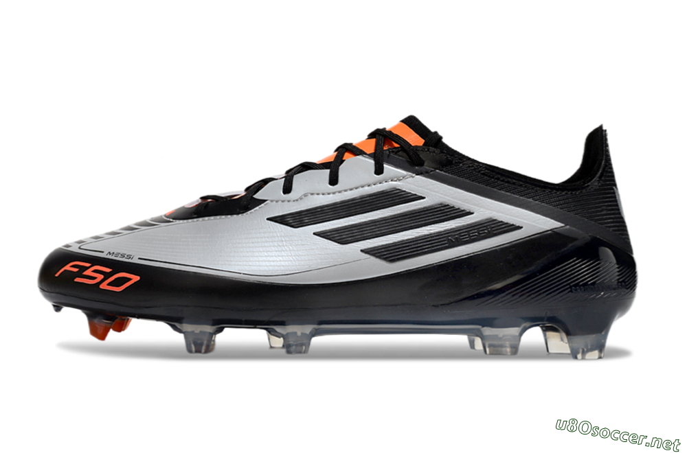 Men's Adidas F50 Elite Messi FG Football Boots - Silver/Black/Orange 0