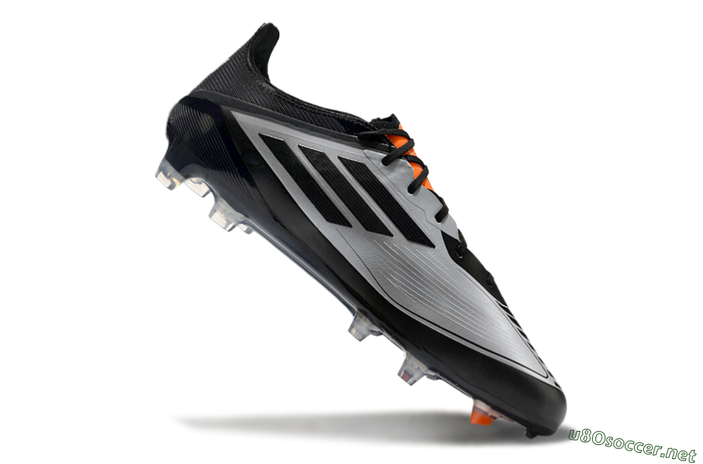 Men's Adidas F50 Elite Messi FG Football Boots - Silver/Black/Orange 4