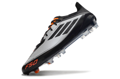 Men's Adidas F50 Elite Messi FG Football Boots - Silver/Black/Orange