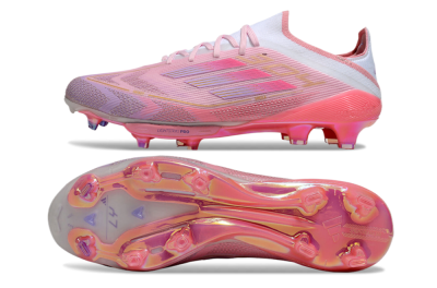 Men's Adidas F50+ Lightstrike 304+ Elite FG Football Boots - Pink/Gold/White
