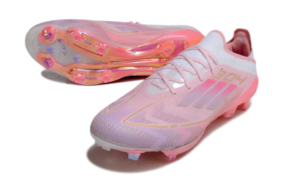 Men's Adidas F50+ Lightstrike 304+ Elite FG Football Boots - Pink/Gold/White