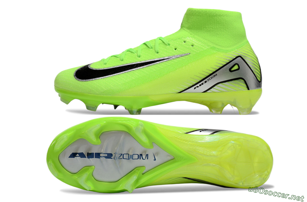 Men's Nike Air Zoom Mercurial Superfly 10 Academy FG Football Boots - Yellow/Black/Silver 1