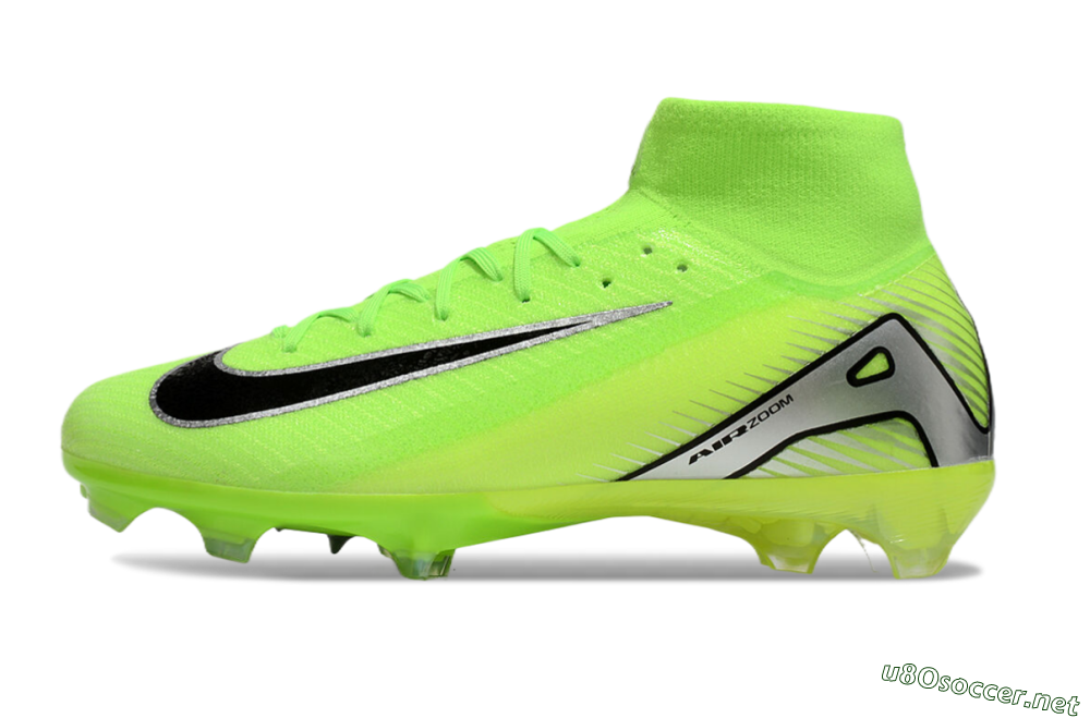 Men's Nike Air Zoom Mercurial Superfly 10 Academy FG Football Boots - Yellow/Black/Silver 0