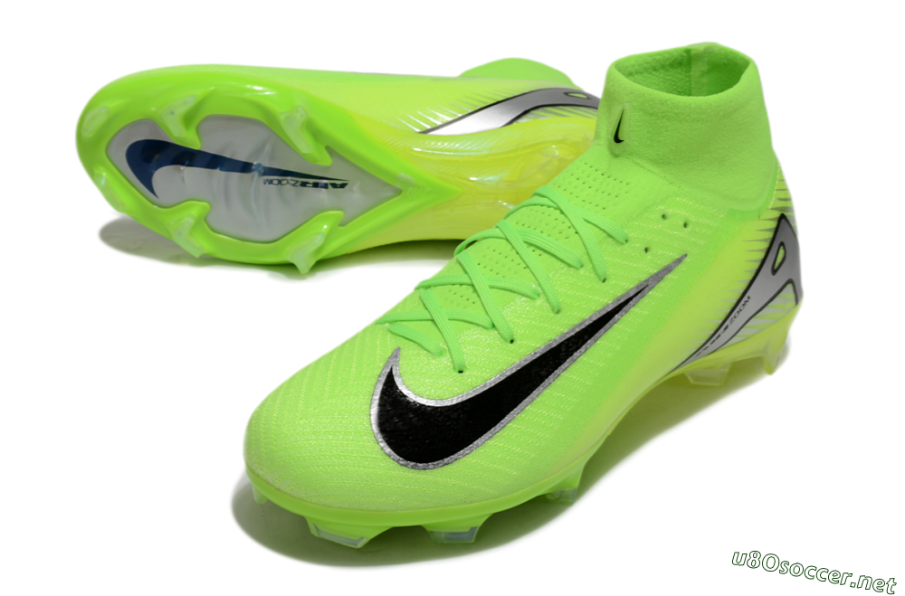 Men's Nike Air Zoom Mercurial Superfly 10 Academy FG Football Boots - Yellow/Black/Silver 3