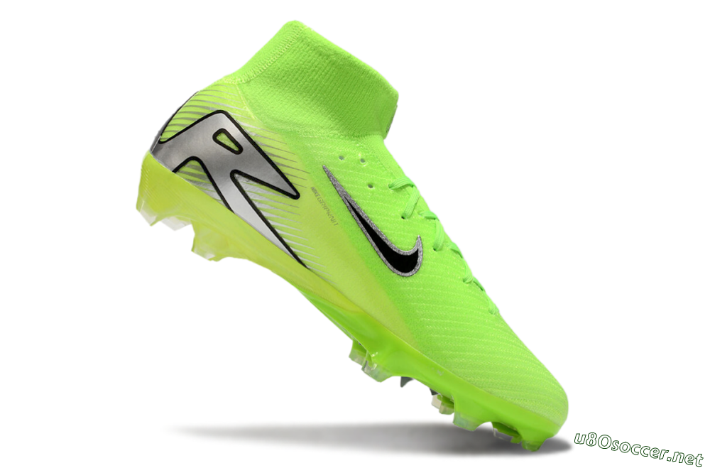 Men's Nike Air Zoom Mercurial Superfly 10 Academy FG Football Boots - Yellow/Black/Silver 4