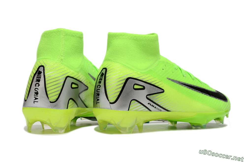 Men's Nike Air Zoom Mercurial Superfly 10 Academy FG Football Boots - Yellow/Black/Silver 6