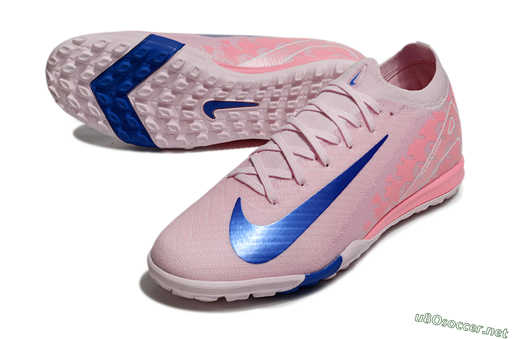 Men's Nike Air Zoom Mercurial Vapor 16 Elite TF Football Shoes - Pink/Blue/White 3