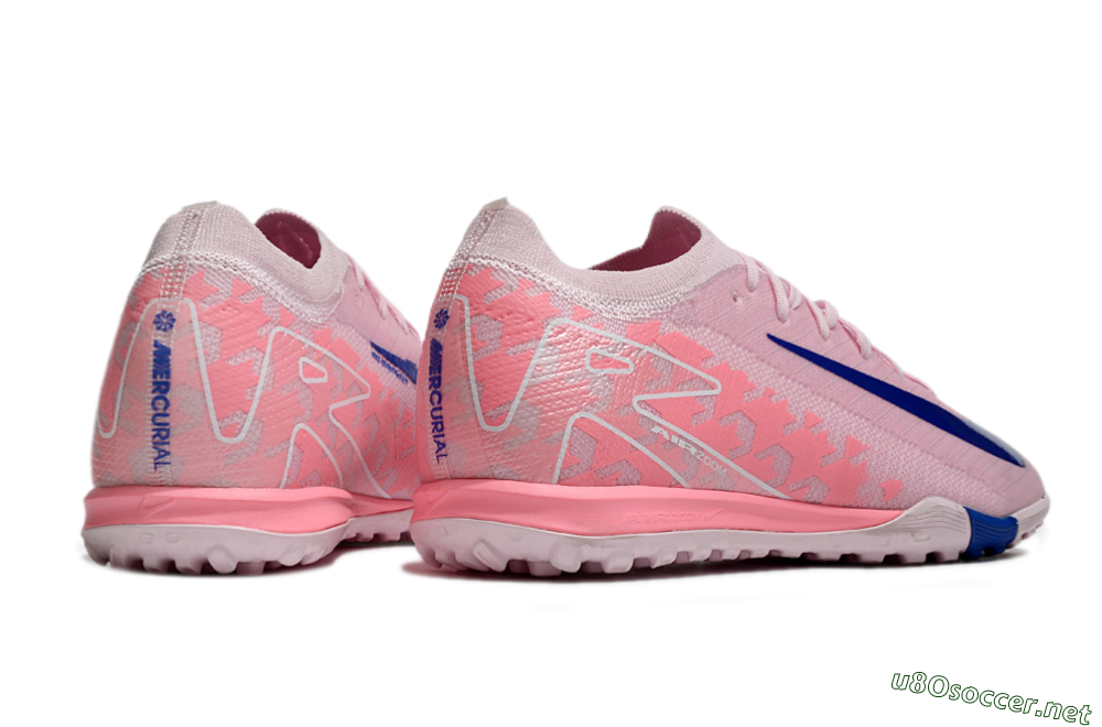 Men's Nike Air Zoom Mercurial Vapor 16 Elite TF Football Shoes - Pink/Blue/White 6