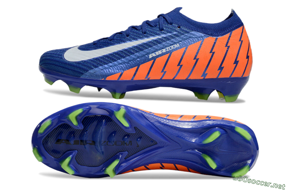 Men's Nike Air Zoom Mercurial Vapor 16 Elite FG Football Boots - Blue/White/Orange 1