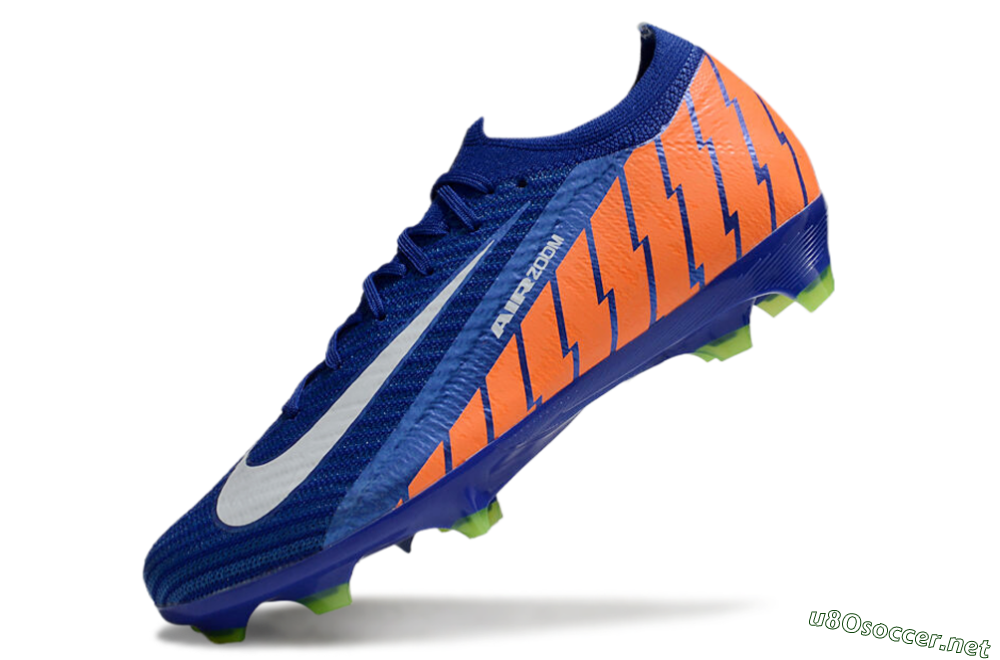 Men's Nike Air Zoom Mercurial Vapor 16 Elite FG Football Boots - Blue/White/Orange 5