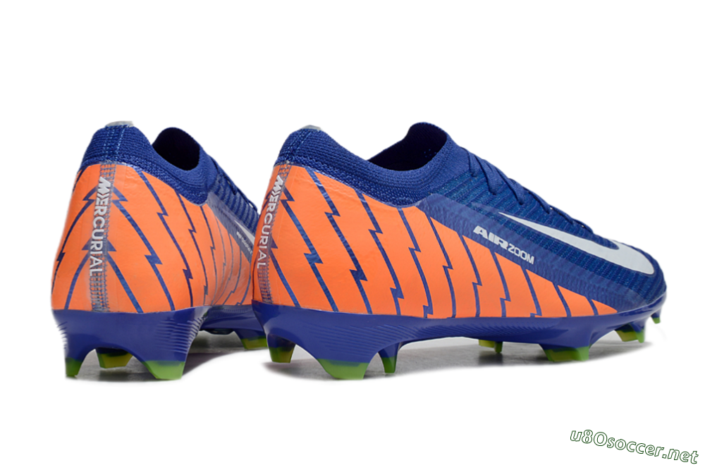 Men's Nike Air Zoom Mercurial Vapor 16 Elite FG Football Boots - Blue/White/Orange 6