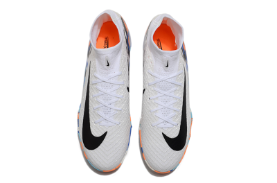 Unisex Nike Air Zoom Mercurial Superfly 10 Elite TF Football Shoes - White/Blue/Orange
